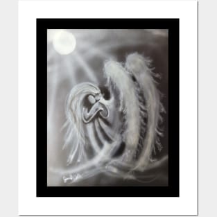 Airbrush angel Posters and Art